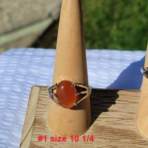Carnelian Gemstone Rings - Picture 2 of 10